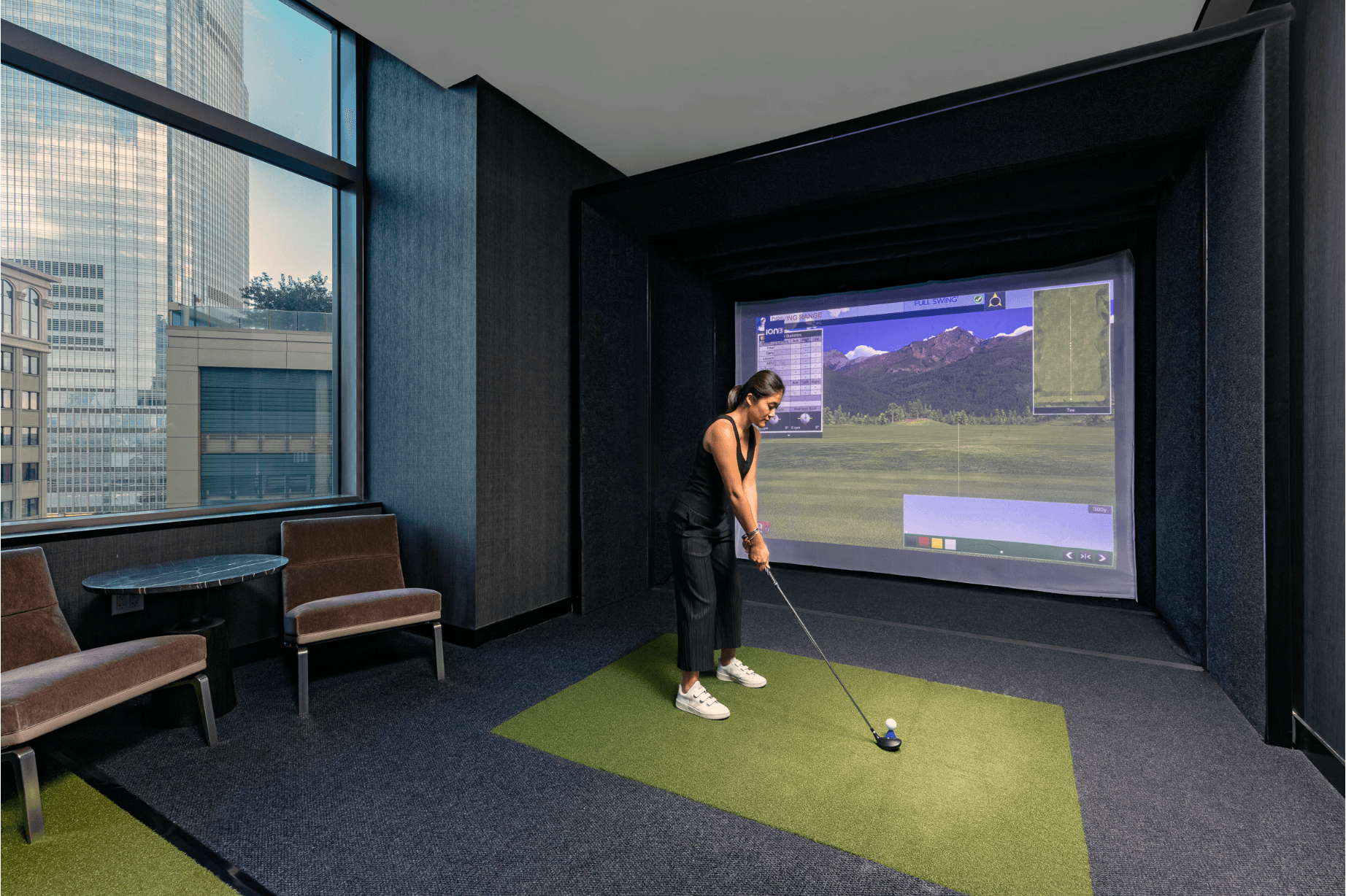 Golf Simulator at 99 Hudson